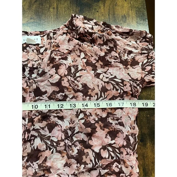Velvet Miley Printed Boho Blouse Pink Floral  Size XS - Picture 9 of 14